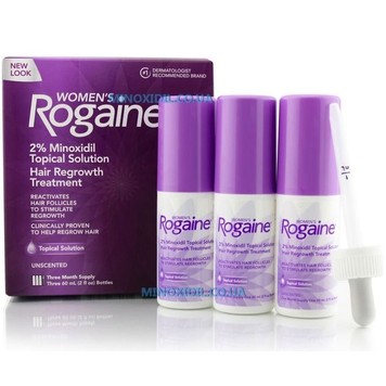 Solutie Rogaine Solution Women - 3 luni 1 foto produsului cosmetice profesionale pentru păr