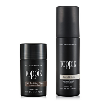 Toppik Fibers 12 Gr + Fixativ Fiberhold Spray 50 ml ID999MARKET_6003931 foto produsului cosmetice profesionale pentru păr