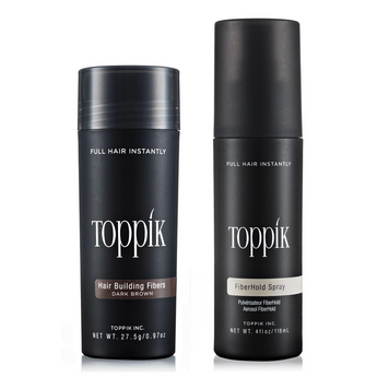 Toppik Fibers 27,5 Gr + Fixativ Fiberhold Spray 50 ml ID999MARKET_6003927 foto produsului cosmetice profesionale pentru păr