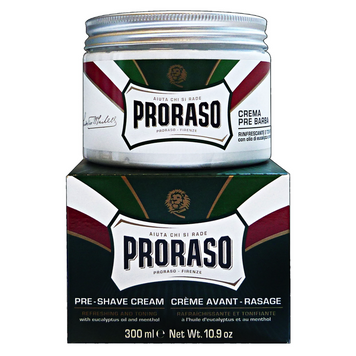 Crema De Ras Proraso Green Pre-Shaving Cream 300Ml 8004395001040 foto produsului cosmetice profesionale pentru păr