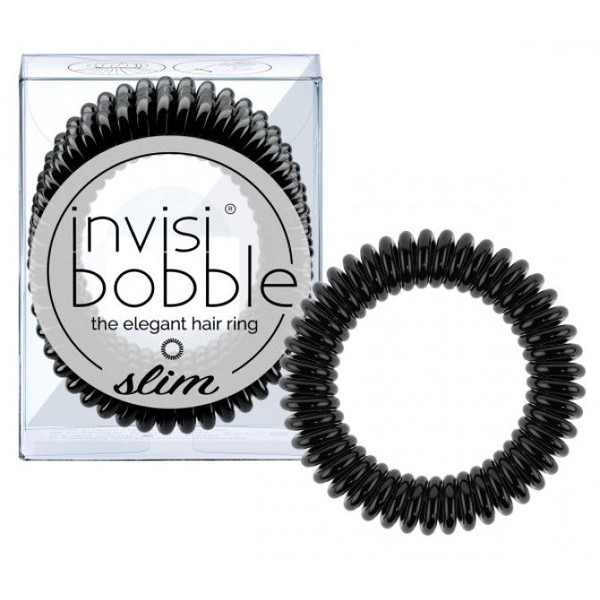 Invisibobble Slim #True Black 4260285377143 фото товара профессиональная косметика для волос