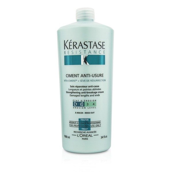 УХОД-ЦЕМЕНТ КОНДИЦИОНЕР KERASTASE RESIST CREAM CIMENT ANTI-USURE 1L PROFESSIONAL ID999MARKET_5654611 фото товара профессиональная косметика для волос